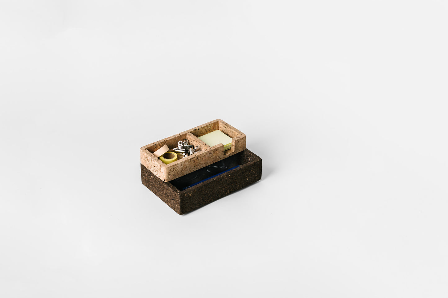 Stacked Desk Set: Cork Trays