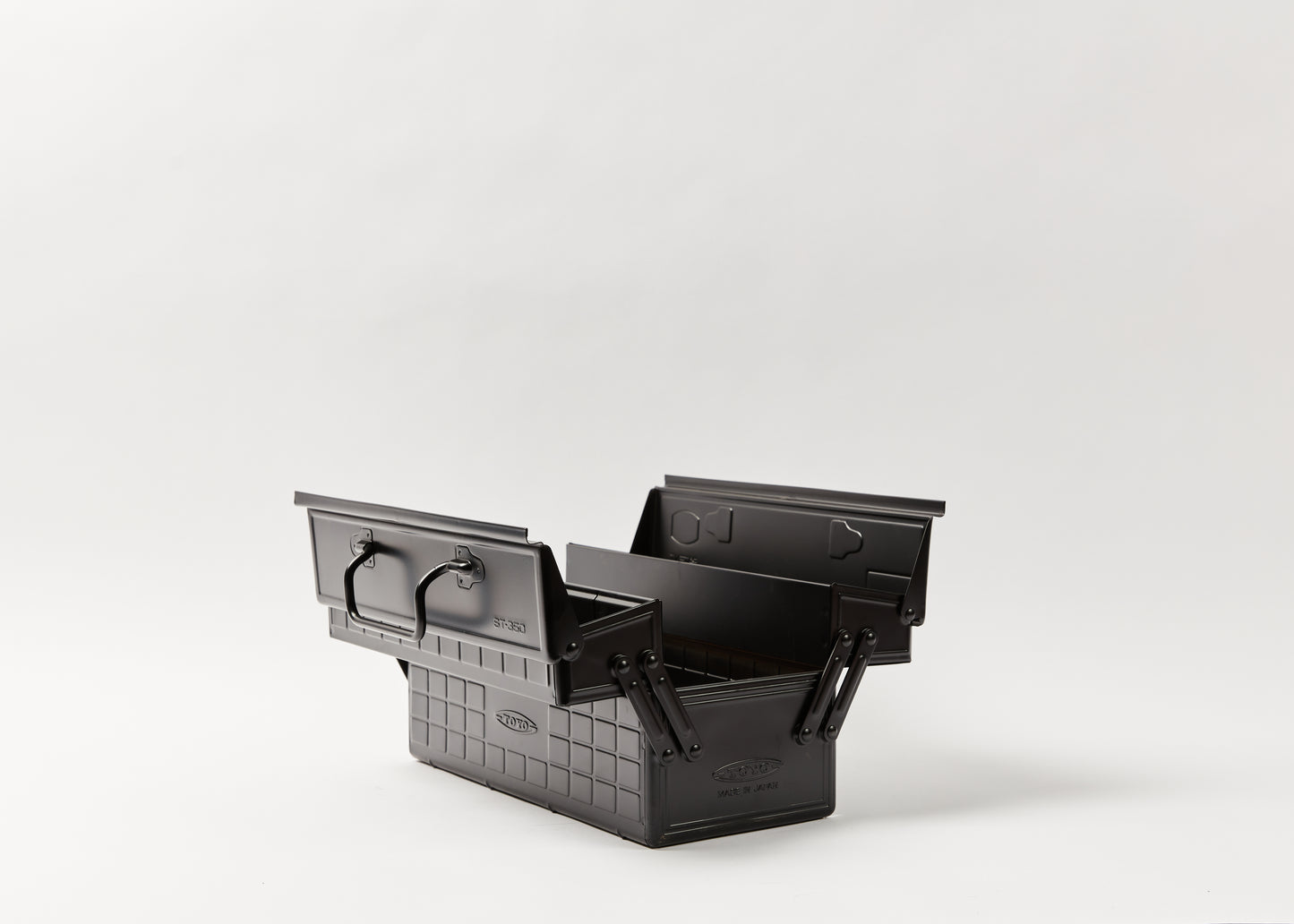 Large Japanese Steel Tool Box in Black by Toyo