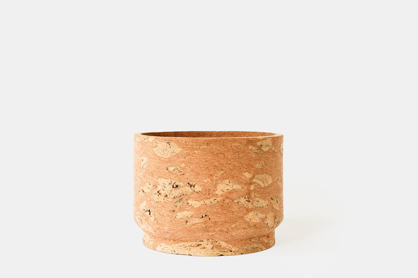 Modern Pink Marbled Cork Planter in Large | Melanie Abrantes Designs