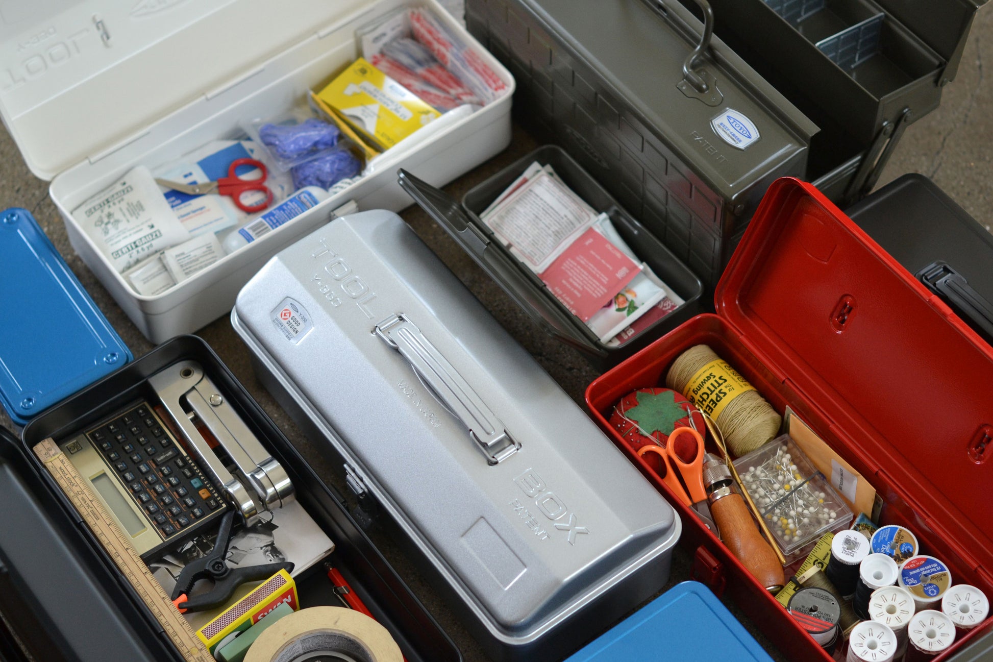 Tool Boxes in various colors and style by Toyo