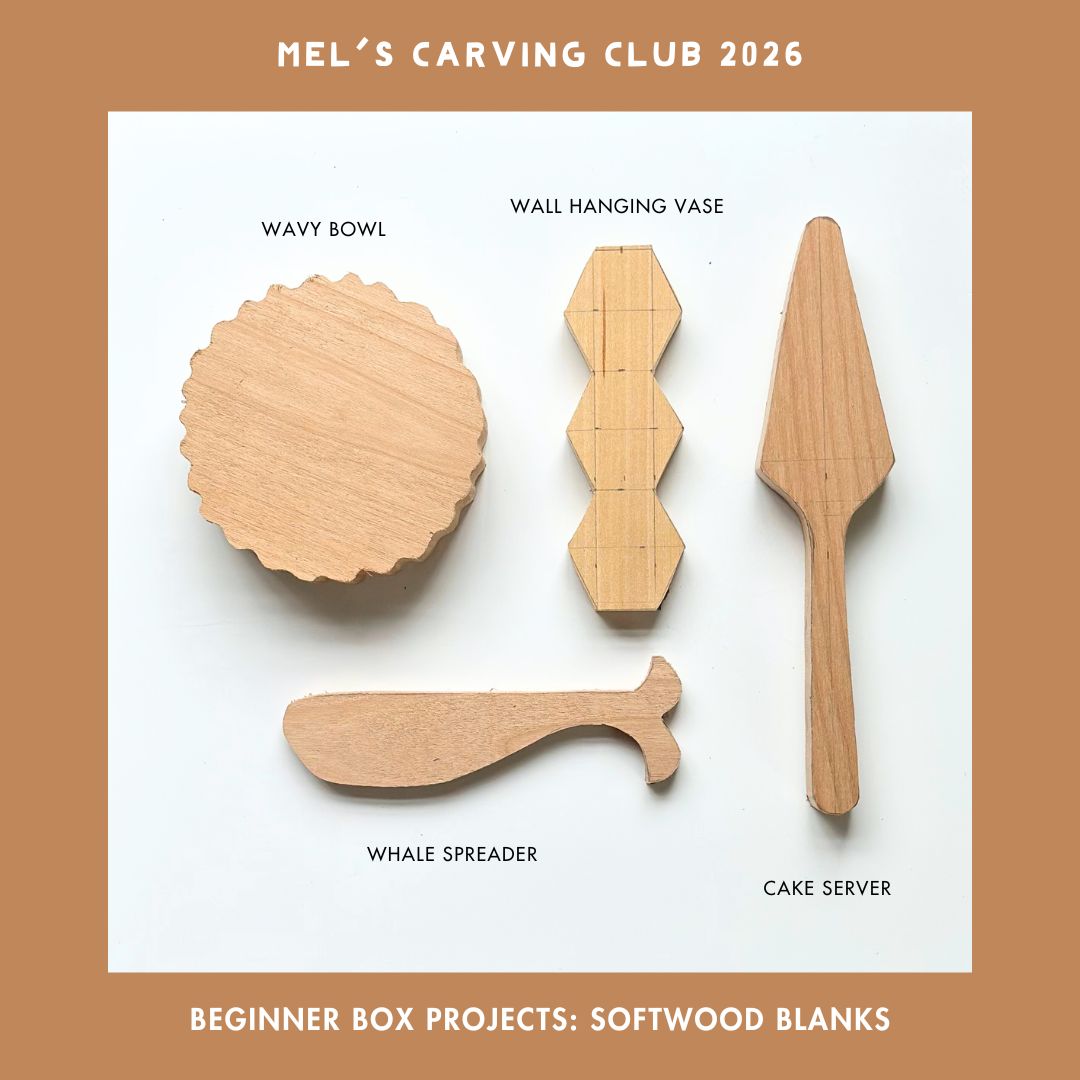 Homesteading Help- Mel's Carving Club: Subscription Carving Box (Beginner) Quarterly