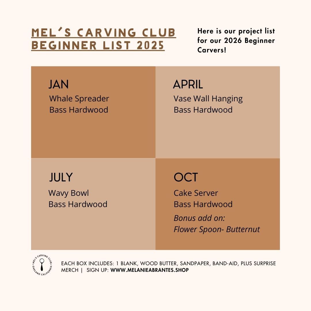 Mel's Carving Club: Subscription Carving Box (Beginner)