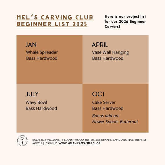 Mel's Carving Club: Subscription Carving Box (Beginner)