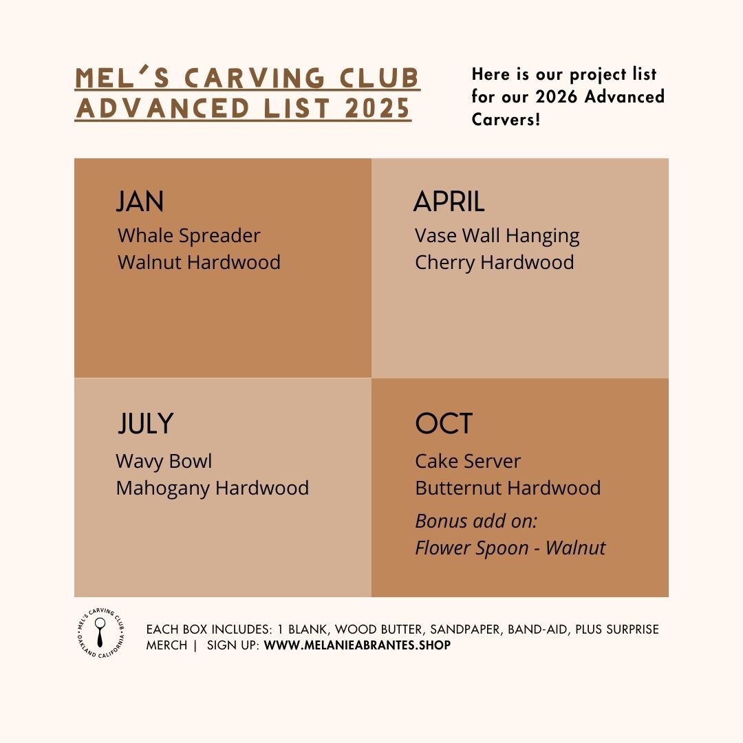 Mel's Carving Club: Subscription Carving Box (Advanced)