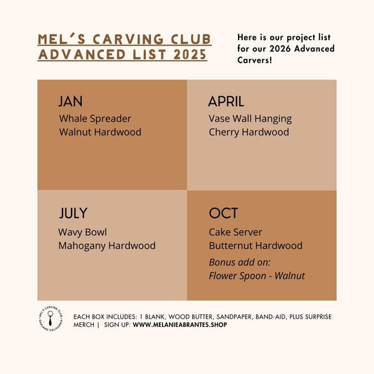 Mel's Carving Club: Subscription Carving Box (Advanced)