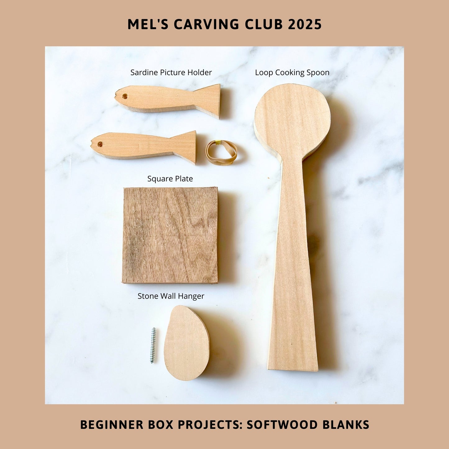 Mel's Carving Club: Subscription Carving Box (Beginner)