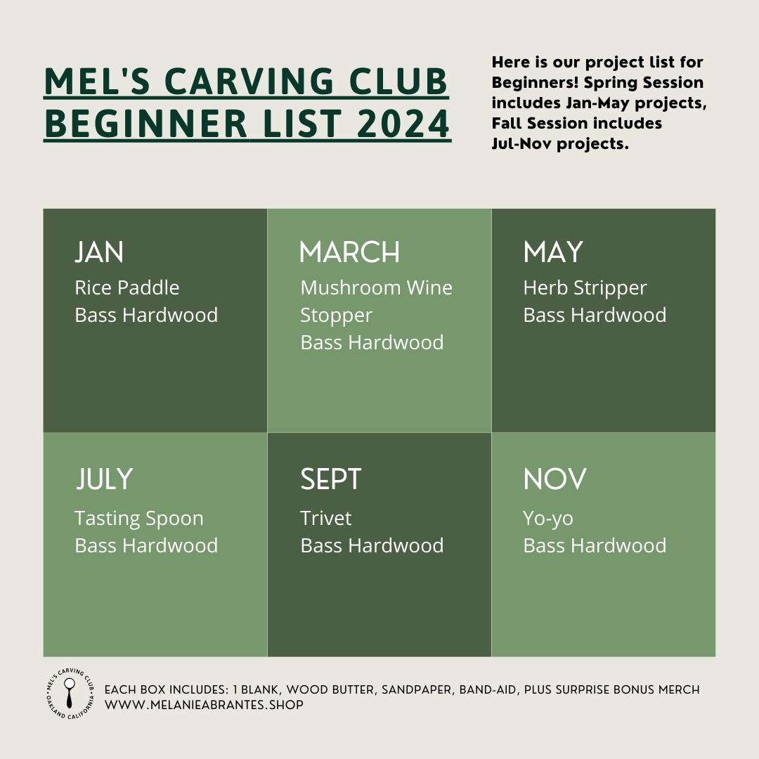 Mel's Carving Club: Subscription Carving Box (Beginner)