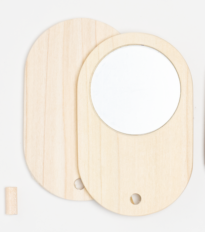 DIY Pocket Mirror Carving Kit – Tools Not Included
