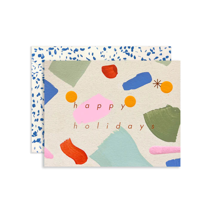 Happy Holidays Confetti Card