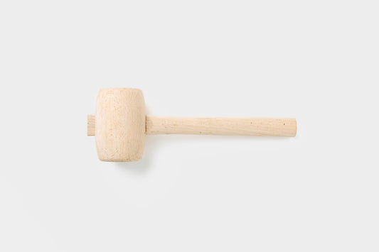 Japanese wood mallet made of red oak.