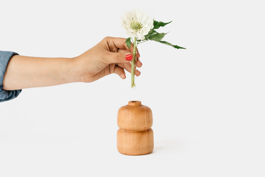 Hardwood Vase | Glass Replacement