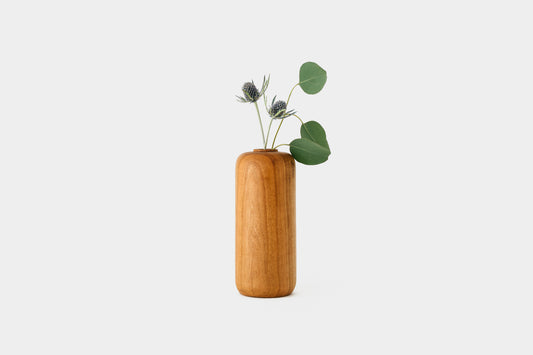 Cherry Tall Bud Vase holding flowers | Melanie Abrantes Designs