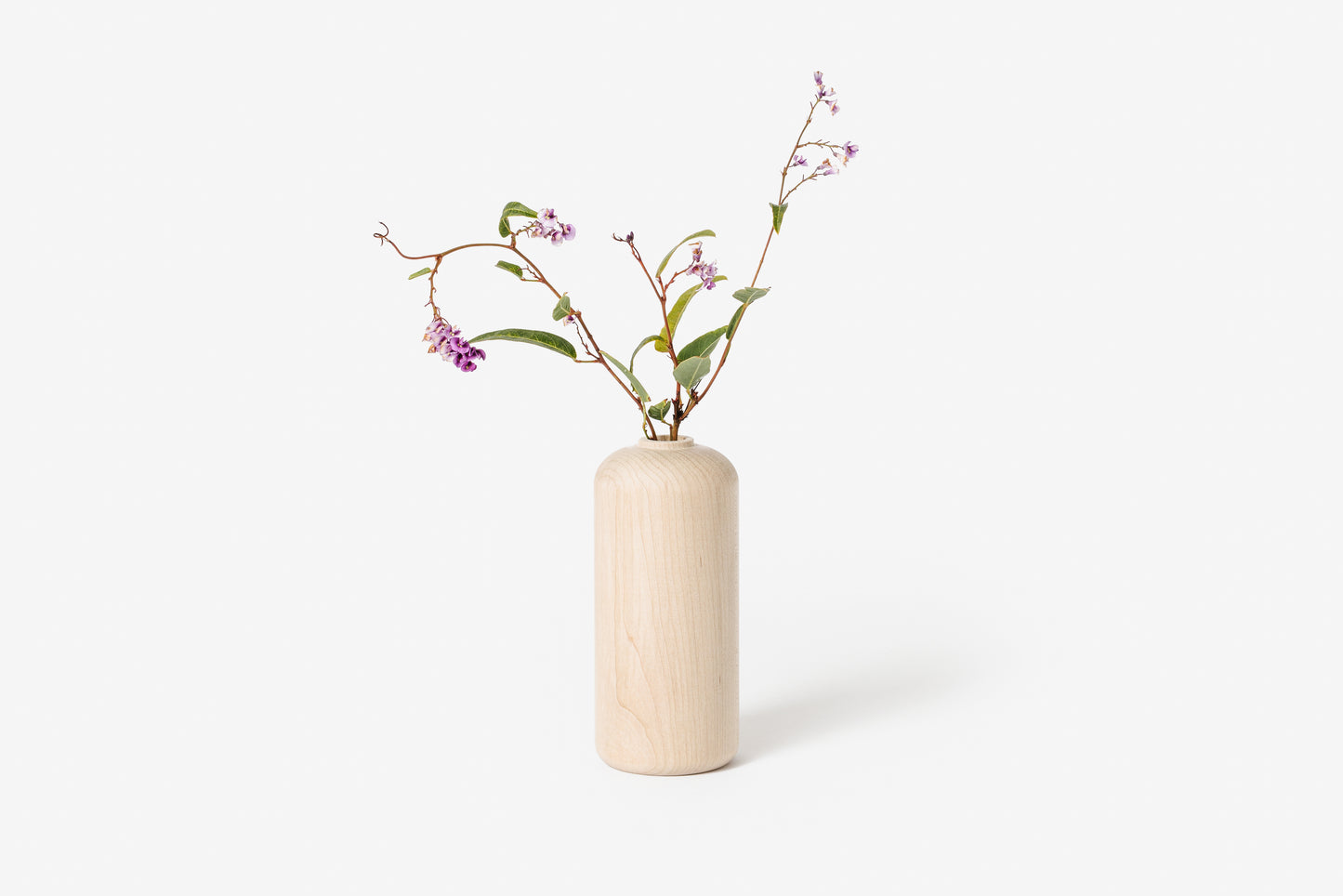Tall Maple Bud Vase holding flowers | Melanie Abrantes Designs