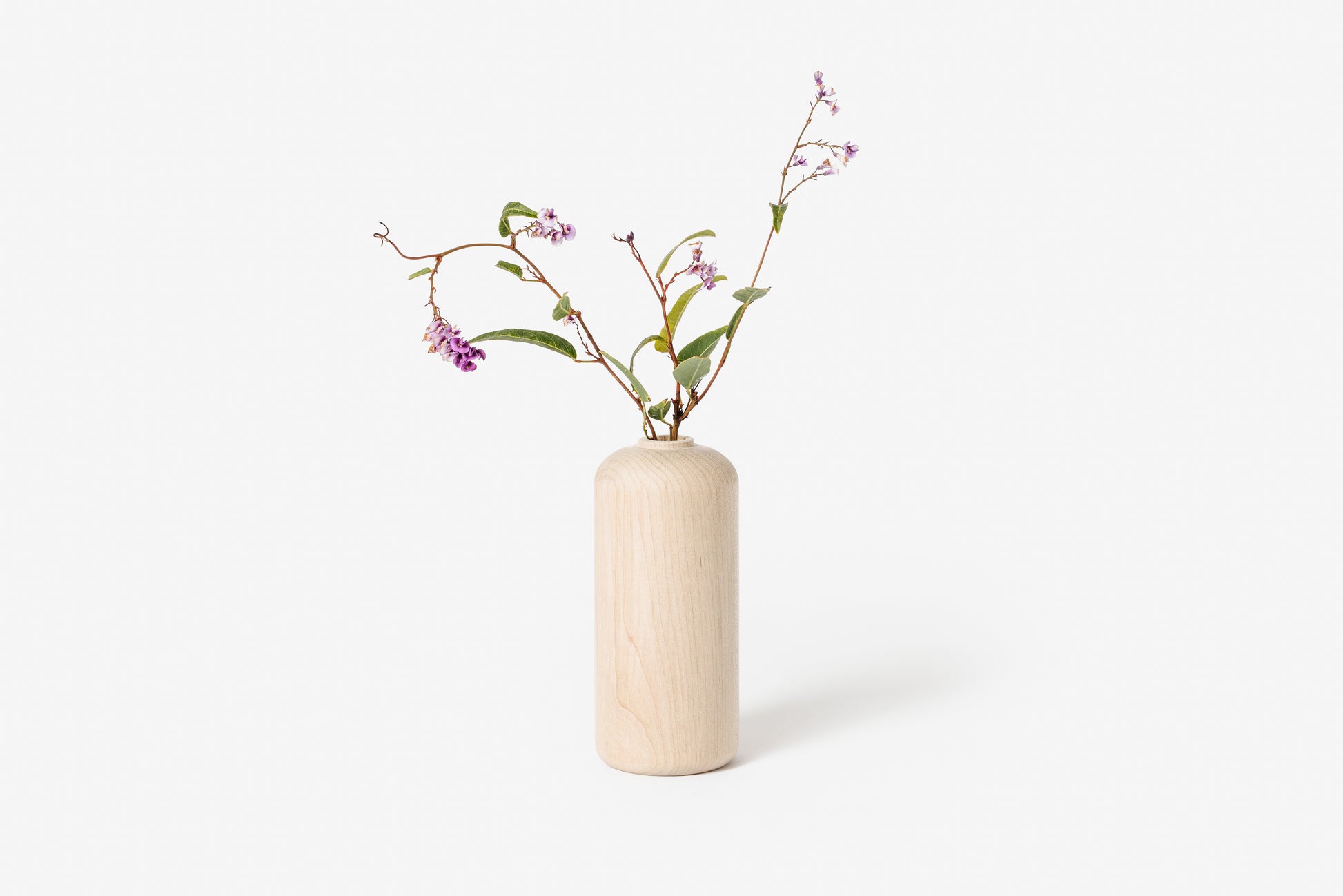 Tall Maple Bud Vase holding flowers | Melanie Abrantes Designs