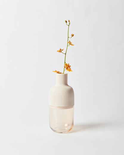 Bleached Maple and Glass Patsy Marais Vase | Melanie Abrantes Designs