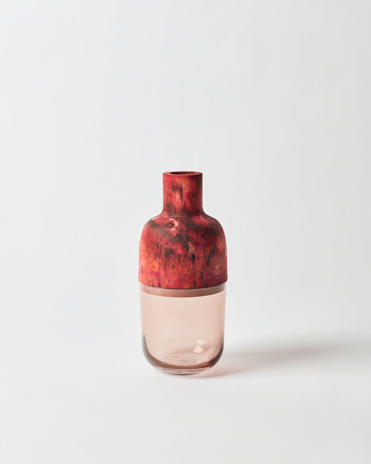 Hand-dyed Crimson watercolor Marais Vase | Melanie Abrantes Designs