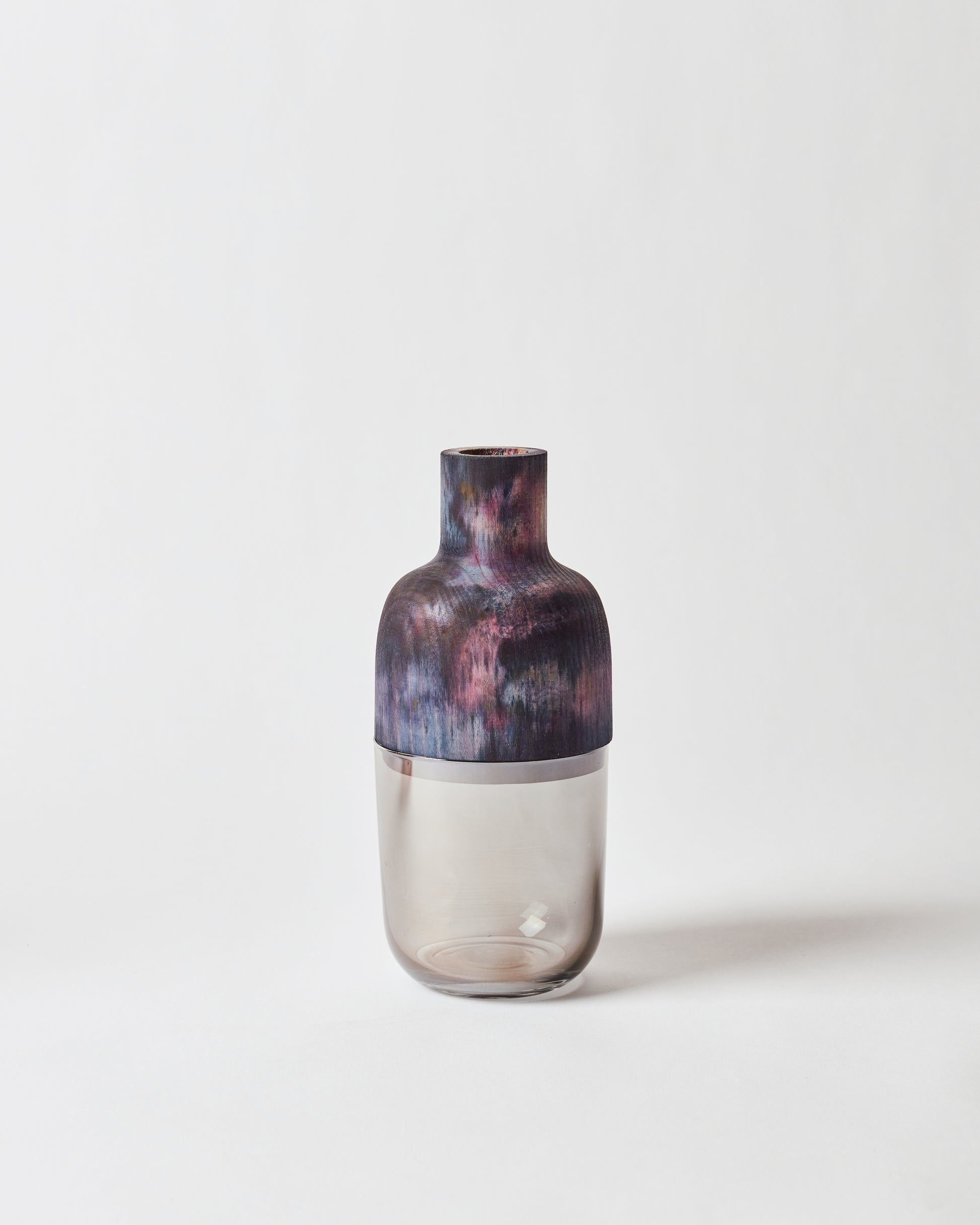 Hand-dyed Midnight watercolor Marais Vase | Melanie Abrantes Designs