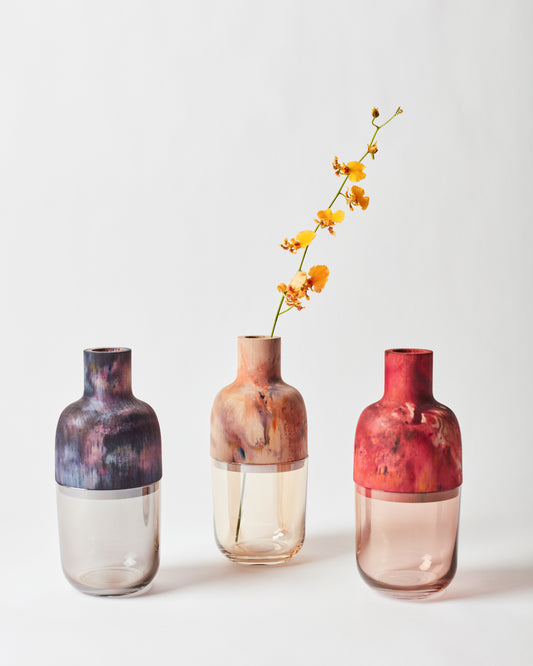Hand-dyed watercolor Marais Vases | Melanie Abrantes Designs