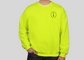 Person wearing Neon Yellow Mel's Carving Club Sweatshirt with Logo on Chest | Melanie Abrantes Designs