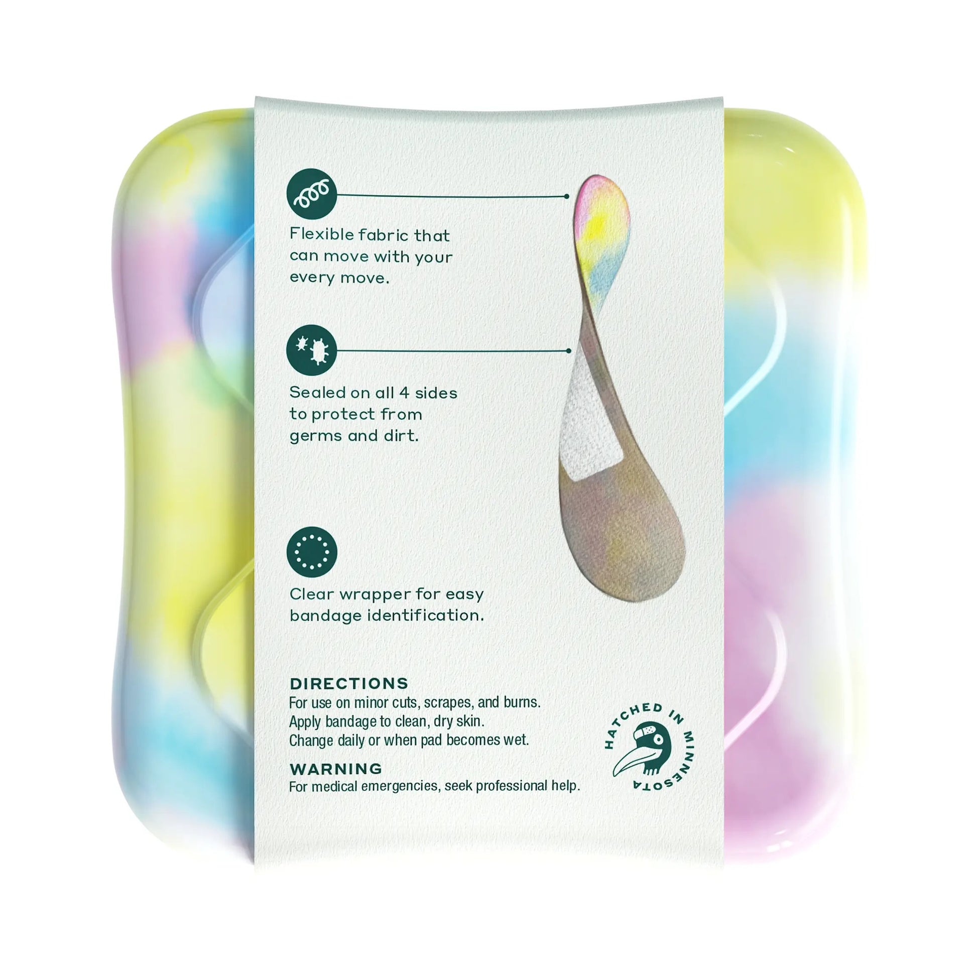 Case of 48 tie-dye bandages by Welly.